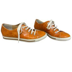 Paul Green Addie Leather Sneaker in Cuoio luggage Women's size 4 / 6.5